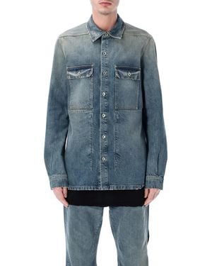 Rick Owens Drkshdw Denim Outershirt - Blue