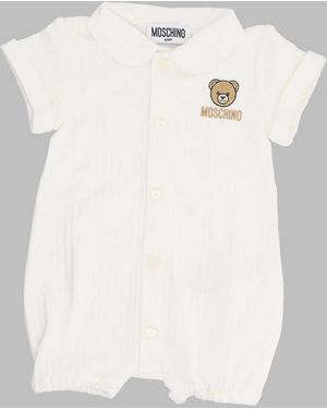 Moschino Romper With Gift Box - White