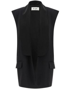 DI.LA3 PARI' Tuxedo Vest - Black