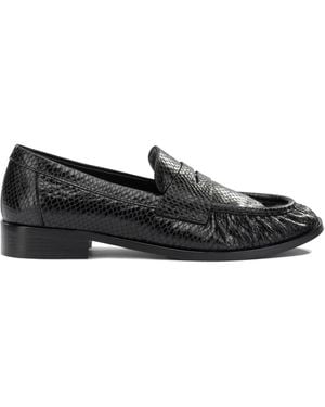 Strategia Leather Loafers - Black