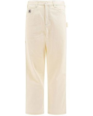 Bode Cotton Trousers - Natural