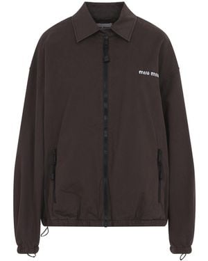 Miu Miu Gabardine Jacket - Black