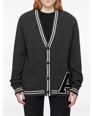 Ambush A Patch Knit Cardigan - Black
