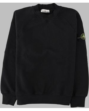 Stone Island Cotton Sweatshirt Made - Black