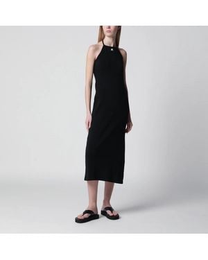 Courreges Courrèges Long Halterneck Jersey Dress - Black