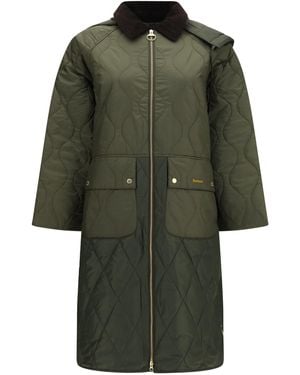 Barbour Osbourne Quilted Jacket/Fern - Green