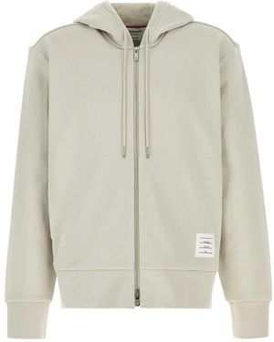 Thom Browne Zip Up Hoodie W - White