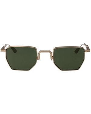 Movitra Gun With Gradient Flash Rose Lenses Acetate Sunglasses - Green