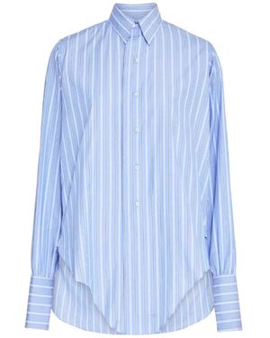 Maison Margiela Cotton Shirt - Blue