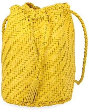Dragon Diffusion Leather Clutch - Yellow