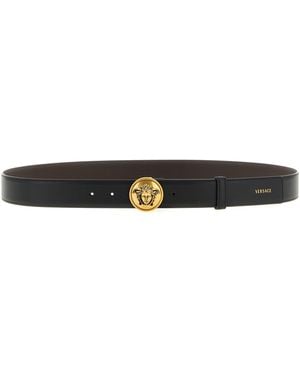 Versace 'Medusa' Belt - Black