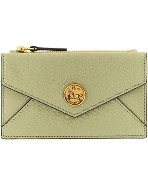 Chloé 'Envelope' Small Wallet - Green