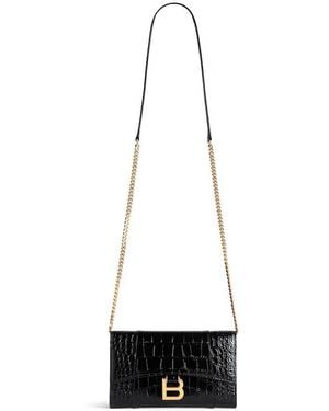 Balenciaga Clutch Crocodile Effect - White