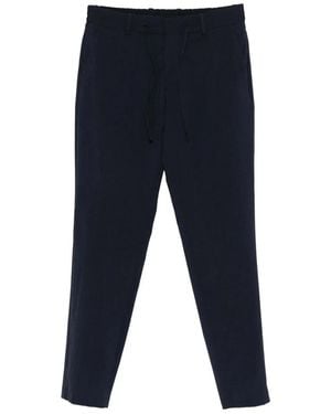 BOSS Viscose Cotton Trousers - Blue