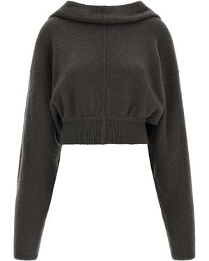 Rick Owens 'Tower Pull' Hoodie - Black