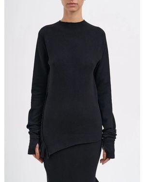 Marc Le Bihan Stretch Cotton Jumper - Blue