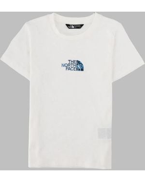 The North Face B Liquid Logo Reg Ss Tee Tnf - White
