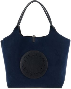 Stella McCartney Logo Reversible Shopping Bag - Blue