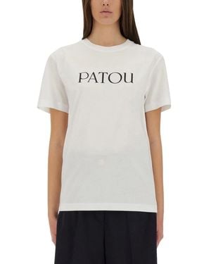 Patou Logo Print Tshirt - Gray