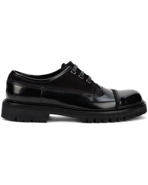 Dolce & Gabbana Dolce & Gabbana Leather And Fabric Shoes - Black