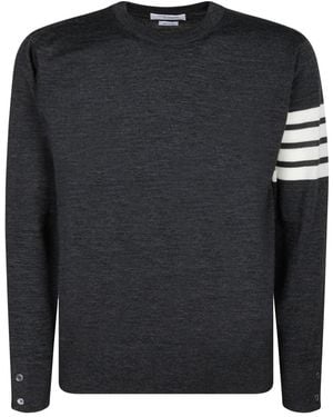 Thom Browne Virgin Wool Sweater - Black