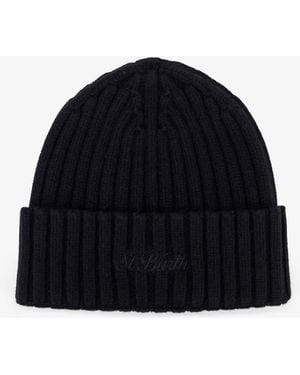 Mc2 Saint Barth Wengen Wool Beanie Wool Hat - Blue