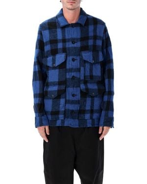 Junya Watanabe Wool Checked Work Jacket - Blue