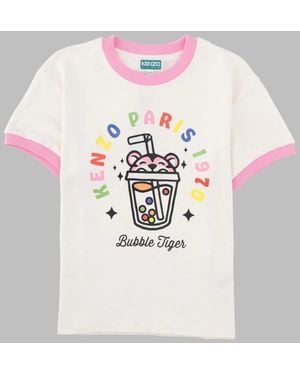 KENZO T-Shirt "Bubble Tiger" - White