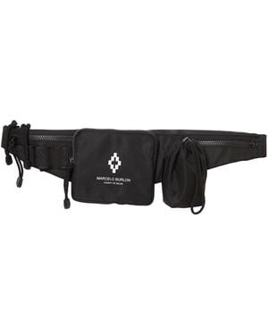 Marcelo Burlon Fanny Cross Print Belt Pack - Black