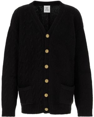 Vetements Split Cardigan - Black