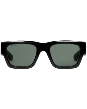 Gucci Rectangular Frame Sunglasses - Black