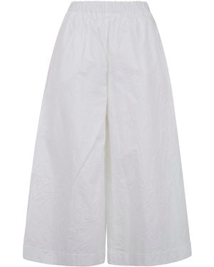 Daniela Gregis "Pijiama Pockets" Wide Leg Trousers - White