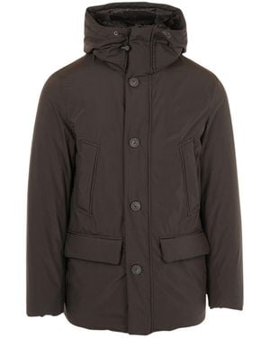Woolrich Pocket Detailed Cloud Hooded Parka - Brown