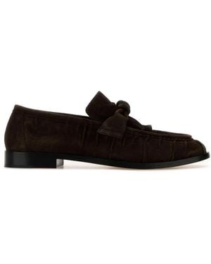 Bottega Veneta Suede Astaire Loafers - Black