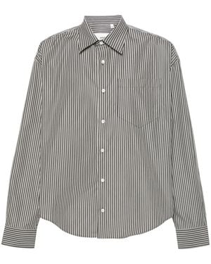 Ami Paris Ami De Coeur Cotton Shirt - Gray