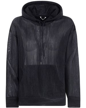 AURALEE Elastic Sheer Nylon Parka Jacket in Black | Lyst