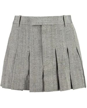 Bottega Veneta Pleated Skirt Viscose - Grey