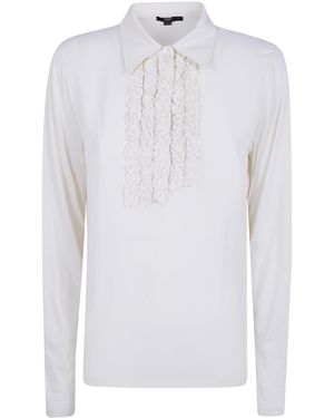 Seventy Jersey Crepe Polo Neck Sweater - White