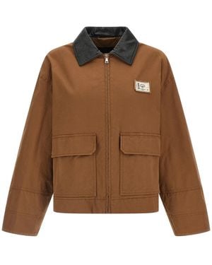Weekend by Maxmara Cotton Full-Length Jacket Clothing - Brown