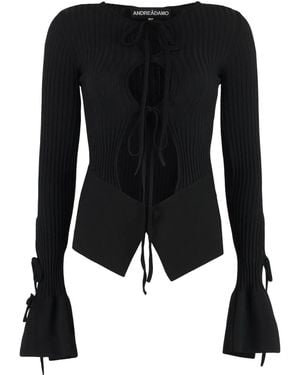 ANDREADAMO Andreadamo Long-Sleeve Top - Black