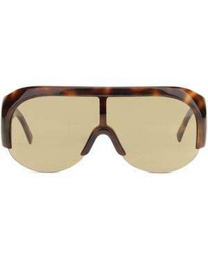 Phoebe Philo Half Bombé Sunglasses - Metallic