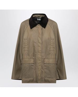 TOTEME Desert Waxed Cotton Country Jacket - Green