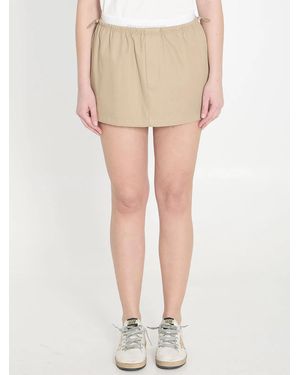 Alexander Wang Mid-Rise Mini Skirt - Natural