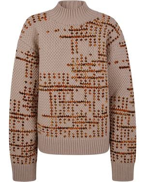 Dries Van Noten "Mauritius" Turtle Neck Sweater - Brown