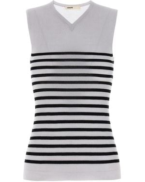 KHAITE 'Renato' Top - Gray