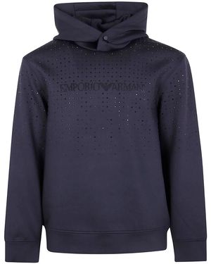 Emporio Armani Hooded Sweatshirt - Blue