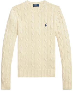 Polo Ralph Lauren Touch Julianna Cable-Knit Jumper - Natural