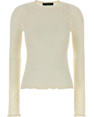 Gucci L/ Cw/Nk Top - White