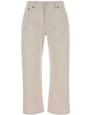 Miu Miu Ivory Cotton Pant - White