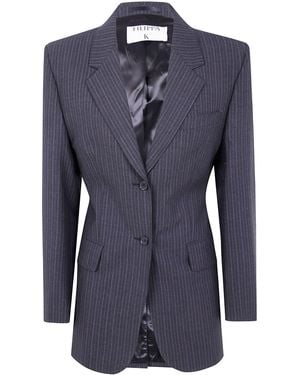 Filippa K "Hourglass Pinstripe" Blazer - Blue